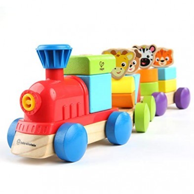 Baby Einstein Hape Discovery Train stacking wooden toy